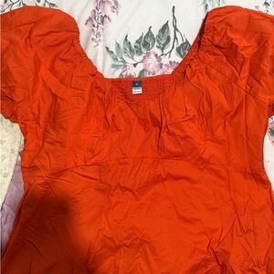 Women's puff sleeve sweetheart babydoll top